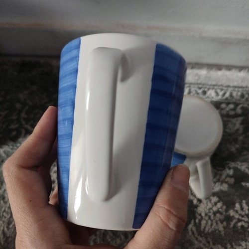 Mugs used, pack of 2, blue