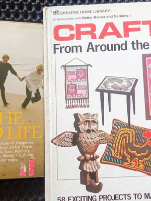The Good Life vintage book and Crafts From Around the World book