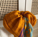 Silk scrunchie new, multicolor, purple