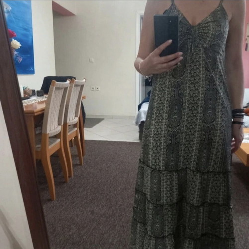 Long dress Fullah Sugah like new, black and gray, size S