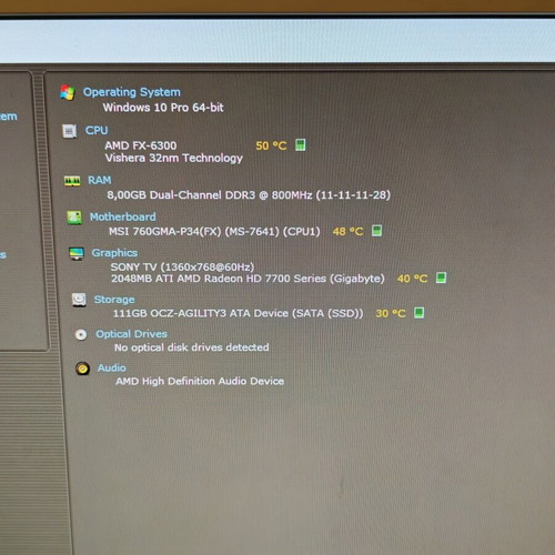 Low spec PC μεταχειρισμένο, κατάλληλο για ταινίες και ελαφρύ gaming