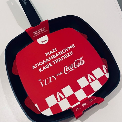 Izzy x Coca-Cola Non-Stick Frying Pan 28cm new