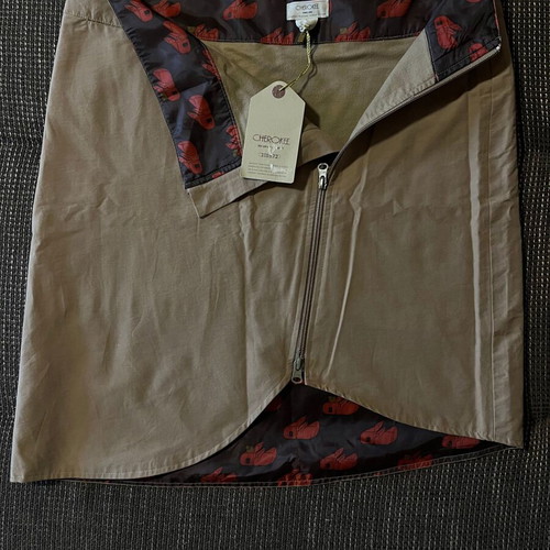 Cherokee Vintage Y2K Beige Skirt with Unique Print, New with Tag