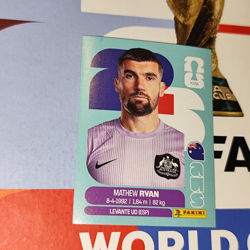 Mathew Ryan World Cup 2026 Panini sticker new