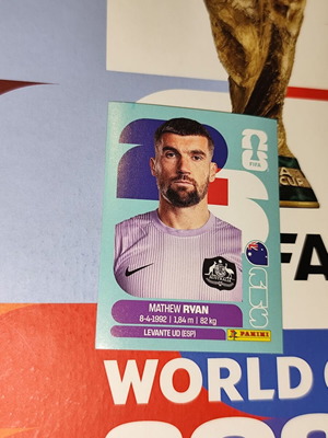 Mathew Ryan World Cup 2026 Panini sticker new