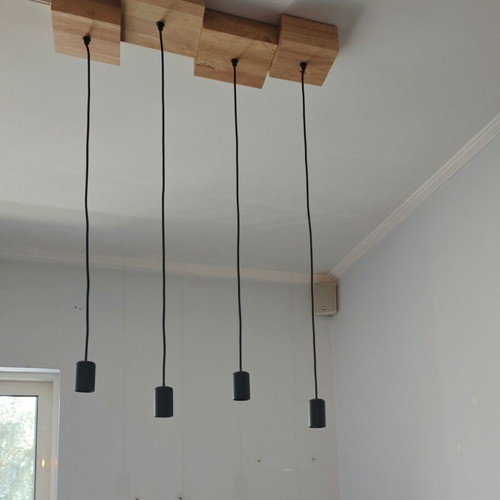 Industrial pendant light used with E27 socket