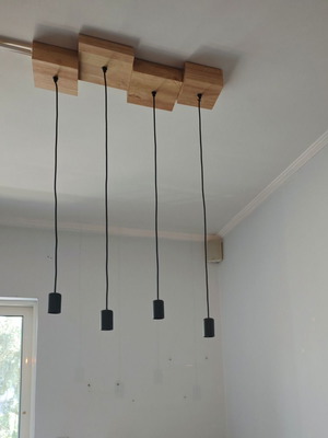 Industrial pendant light used with E27 socket