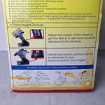 Ultimate Racer 3-in-1 Steering Wheel with Pedals and Gear Lever used for PS2 PS1 PS