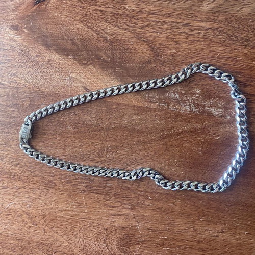 Btg design men's necklace made of stainless steel used once