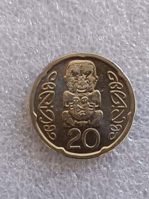 Νέα Ζηλανδία κέρμα 20 σεντ 2008 επιμεταλλωμένος χάλυβας