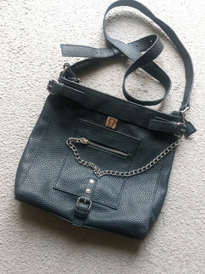 Kem crossbody bag like new, black with silver details