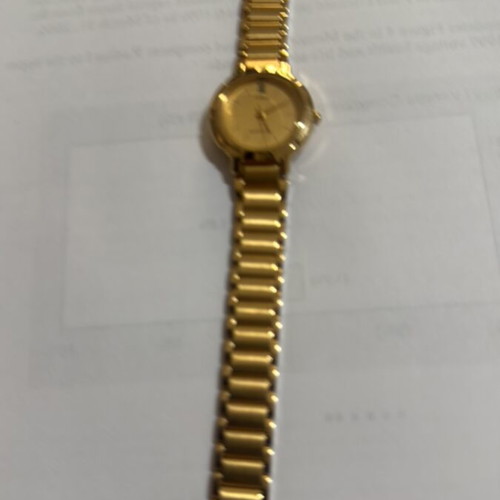 Casio γυναικείο ρολόι water resist μεταχειρισμένο, χρυσαφί