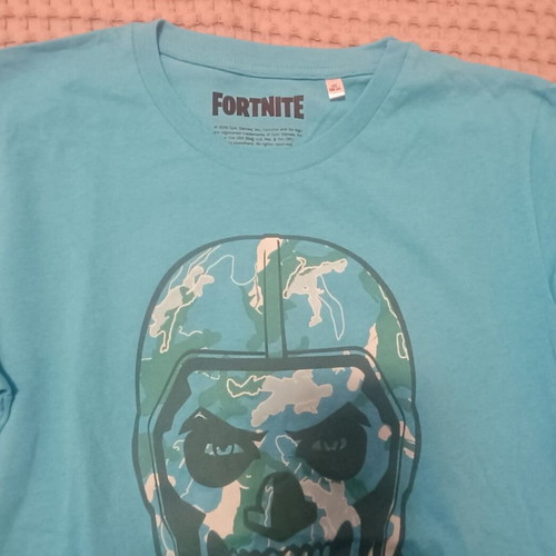 Fortnite kids' t-shirt, turquoise, size 164 cm, 14 years, 100% cotton