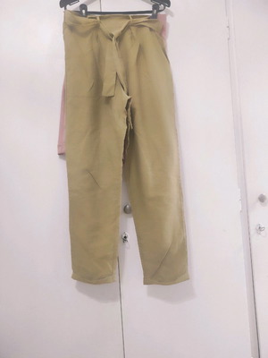 Linen beige pants 38 size Trendyol in very good condition, dark beige