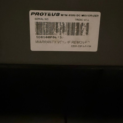 Proteus MTM-6500 DC Motorized treadmill used, home fitness