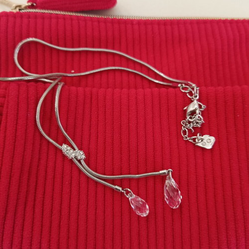 Swarovski necklace with crystal pendants