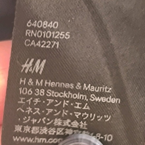 Cotton dress H&M size S used, blue