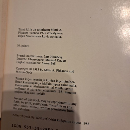 Suomi Finland i bild photo album like new, trilingual