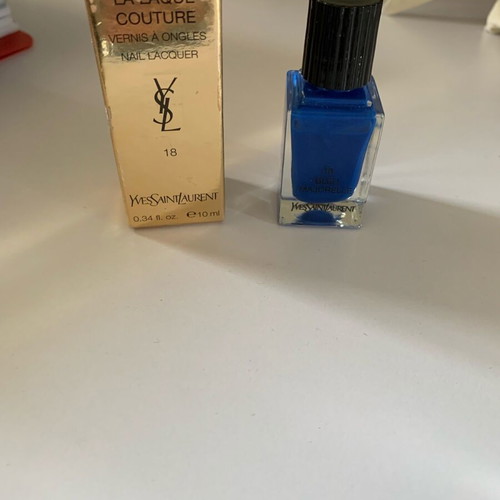 YSL blue nail polish used