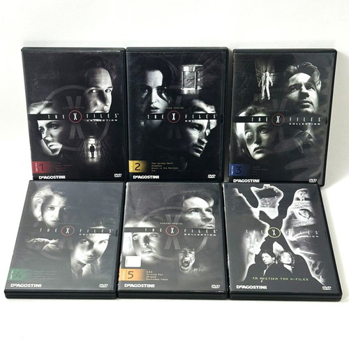 X-Files season 1 DVD set used, volumes 1-5 & 7 with Greek subtitles