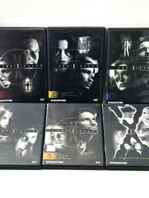 X-Files season 1 DVD set used, volumes 1-5 & 7 with Greek subtitles