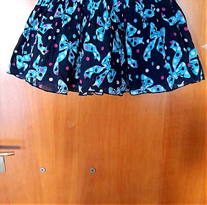 H &M Μίνι  φαρδιά φούστα με χαρούμενο ντεσεν και δροσερό ύφασμα