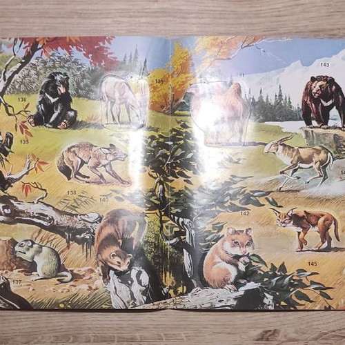 Panini Super Zoo 1975 album used, completed