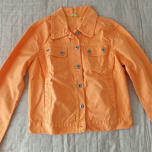 The Hip Site orange jacket cotton used size L