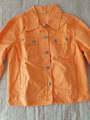 The Hip Site orange jacket used, cotton size L