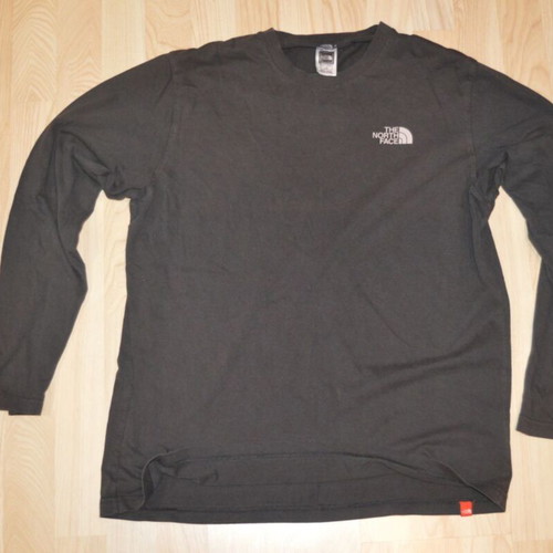 North Face long sleeve shirt men's L vintage made in Greece like new black