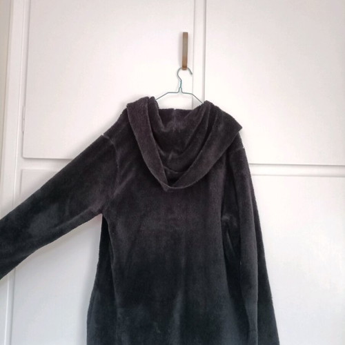 Long coat "provataaki" like new, black, one size oversized