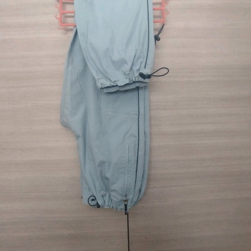 Pants with elastic waist and cuffs like new, turquoise, XXL