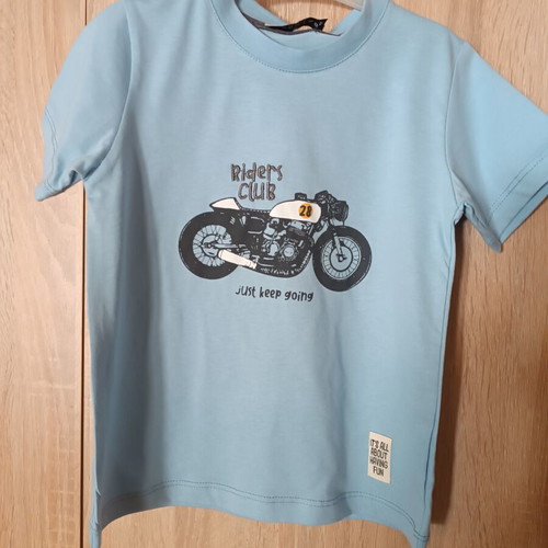 T-shirt and denim cargo shorts set new for 5-year-old boy