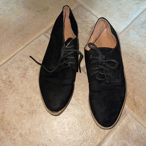 Suede shoes used, size 39, black