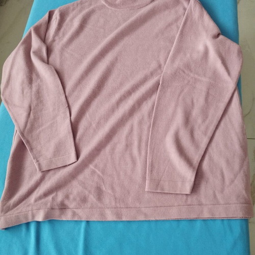Paschalis Thin Knit Sweater with Low Mock Neck Pink Sapio Milo Size 3 like new