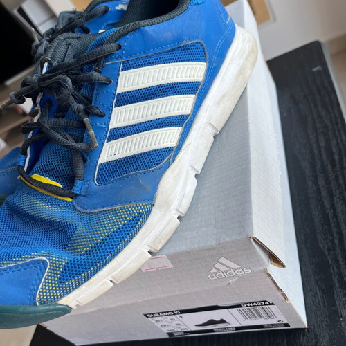 Adidas athletic shoes blue size 44