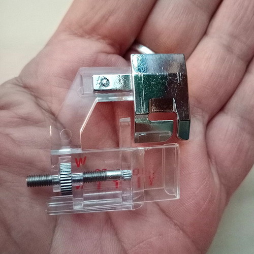 Presser foot for hemming new with adjustable width 5-20mm
