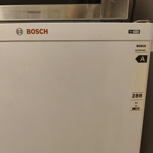 Bosch refrigerator, white, two-door freezer top