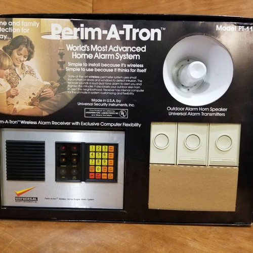 Perim-A-Tron Vintage Home Alarm System Model PT 2100 new