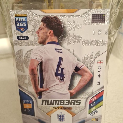 Declan Rice Numbers Panini 2026 card