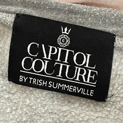 Women's cropped sweatshirt used, gray, size M