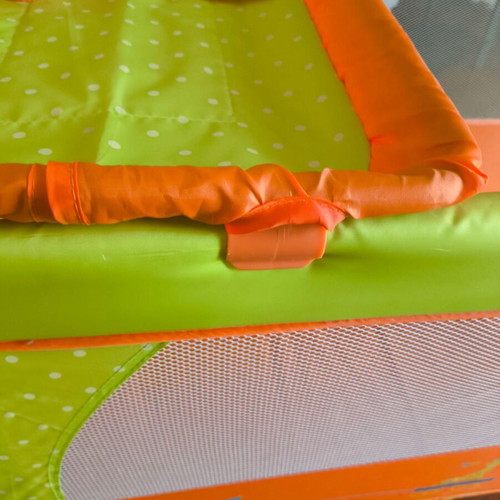 Bebe Stars playpen with changing table and carry bag