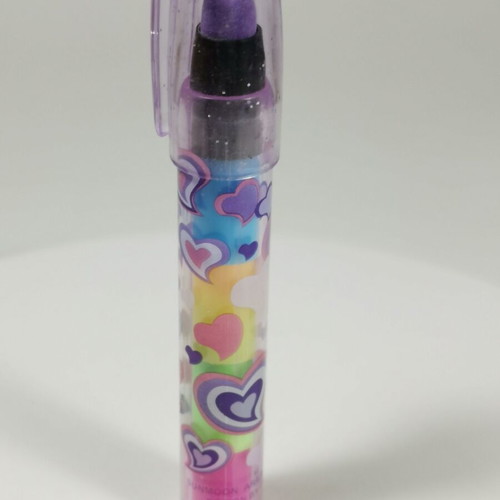Vintage Sunmoon Glitter eraser with cap like new, design by Italy