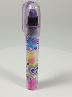Vintage Sunmoon Glitter eraser with cap like new, design by Italy