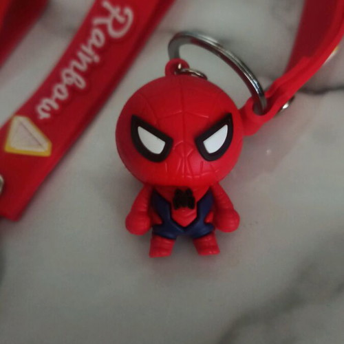 Spiderman keychain red new