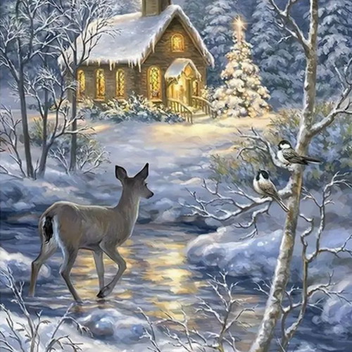 Diamond embroidery Winter Tale new complete kit
