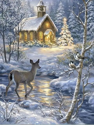 Diamond embroidery Winter Tale new complete kit