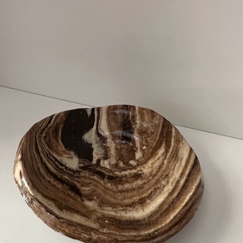 Ceramic sauce set like new in earthy colors