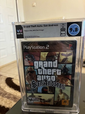 GTA San Andreas PlayStation 2 new, sealed and graded 9.8