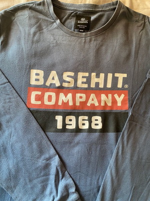 Basehit men's long-sleeve shirt size M like new, blue